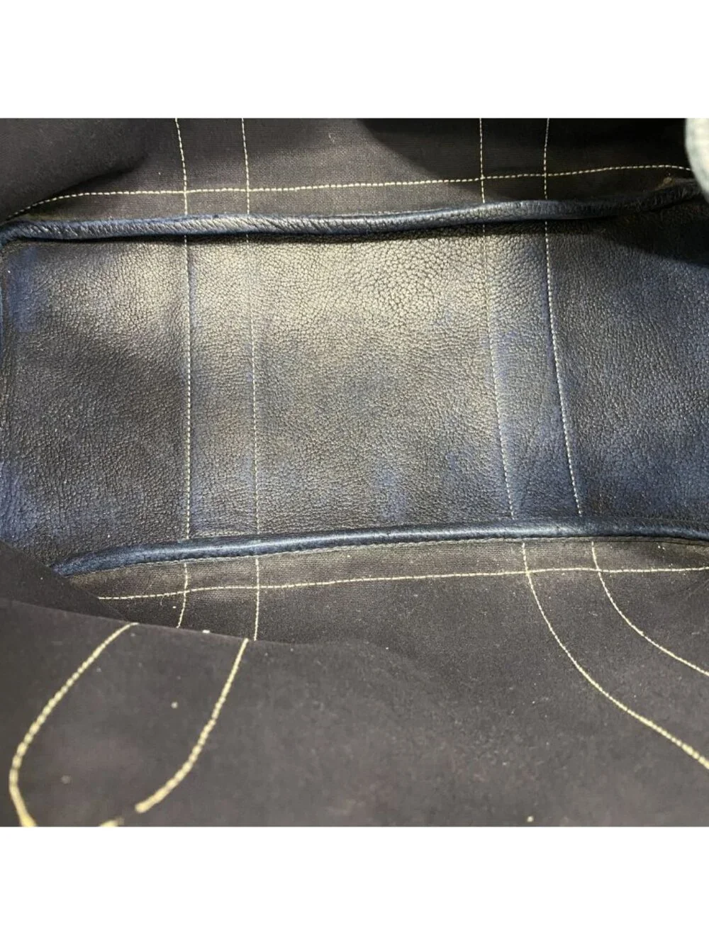 Hermes Tote Bag Garden Party PM Toile Officier Navy Silver